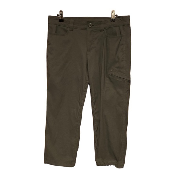 Eddie Bauer gray cropped hiking nylon pants womens size 8. Like new condition - Picture 1 of 9